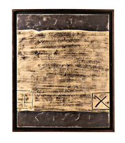 Oil on multicolor canvas and wooden frame 100x120 cm