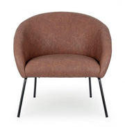 Design style velvet armchair