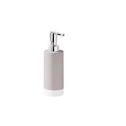 The new line of Mizar soap dispensers in an elegant dove gray tone