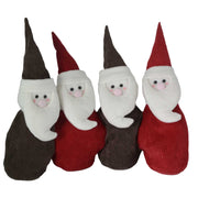 Doorstop fabric Santa Claus red brown cm38x8h32