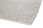 Helen silver leather rug