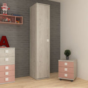 Wardrobe 45x52x223h with worn white door