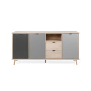 3-door sideboard with 2 drawers 180 x 40 x h 88 cm