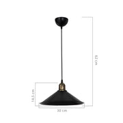 Black Maya pendant lamp MDL4156