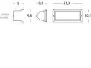 Recessed Wall Open black walking line