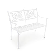 Bench Giglio white for outdoor use cm 110 x 59 x 85 h