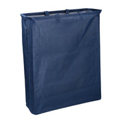 Rectangular foldable blue fabric basket cm55x19h66