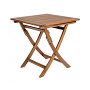 Noemi folding table for outdoor in acacia wood 70x70x h73 cm Iperbriko