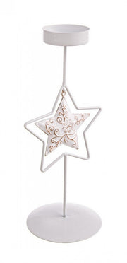 6x Baroque Star Pillar Candle