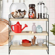 Hobby shelf 3 shelves 40x13x40 black ASZ1571