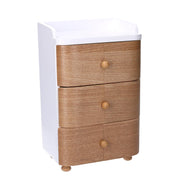 Brown wooden jewelry box 14.5x11.5h29.5 cm