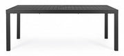 HILDE outdoor table in Anthracite aluminum Extendable 200-300x100x h75 cm