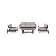 4 pcs lounge set with Baltic coffee cushions