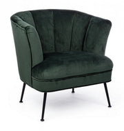 Design style green armchair