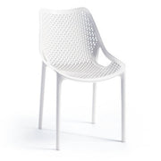 White polypropylene chair BILROS 60x50x h82 cm