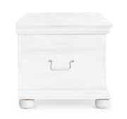 White inlaid shabby storage bench 100 x 50 x 45h cm