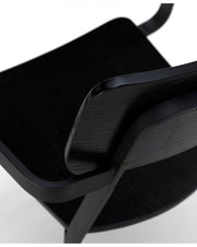 4x Lacquered wooden chair - Woody head of the table