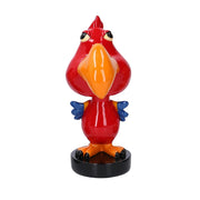 Red parrot resin glasses holder with spring cm7x7h15