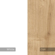 Modern TV Stand with White Doors and Shelves 56.50 cm x 125.50 cm x 33 cm