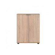 Multipurpose shoe cabinet 2 doors shelves sonoma 60x34xh.78 cm