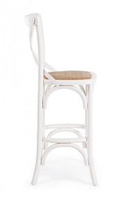 Rustic white Bar Cross stool