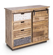 Sideboard 1 Door 4 Tudor drawers cm 90 x 35 x 85 h