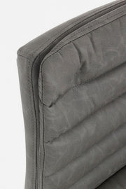 Connor dark gray bar stool in vintage eco-leather