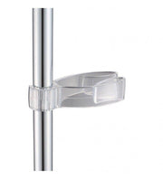 Transparent hook for shower rods or columns