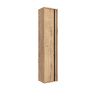 Romeo bathroom wall unit in ostippo oak 30x24x140