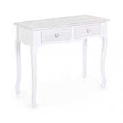 Shabby console in MDF with two drawers White CHARELENE L 90x40x h78 cm