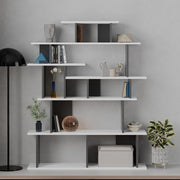 Apollon design bookcase in anthracite white