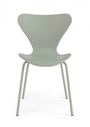 Green polypropylene dining chair TESSA 50x49,5x h82 cm