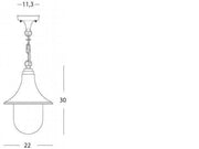 Suspension E27 black zoe line