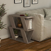 Lazena side table for living room in dove gray color
