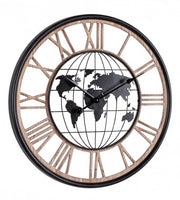 Ticking wooden wall clock diameter 70 cm height 5
