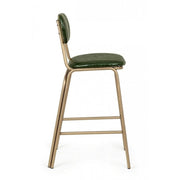 Addy dark green vintage bar stool 41x51x100h cm