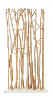 Aili screen in natural wood 100x18,5x180h cm