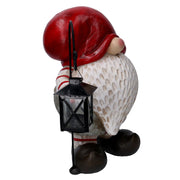 Resin gnome with red lantern cm38x20h40