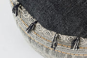 TILAK Alaskan ethnic style cotton pouf diameter 50x h35 cm