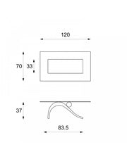 Coffee table 120 x 60 - Transparent - Xenon