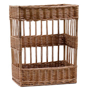 Rectangular wicker display basket cm38x28h48 - base cm36x26