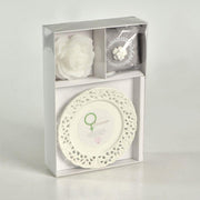 Venus sweet tiq candle w/saucer pink cm26x17h4,5 - 8 hours