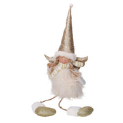 Sitting angel in gold fabric cm24x13h70