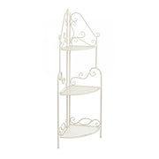 Classic corner cabinet 3 shelves Giselle cream