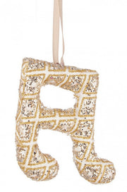 6x Diamond Note Gold Pendant