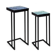 Set of modern coffee tables industrial furniture 2 pcs