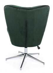 Design style green velvet armchair