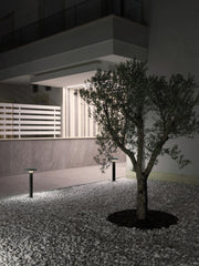 Aluminum Die-Cast Testapalo with Opal Thermoplastic Diffuser - 18W - 2156 Lumens - Natural Light - IP65 Graphite