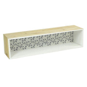 Lucia rectangular wooden shelf cm60x15x15