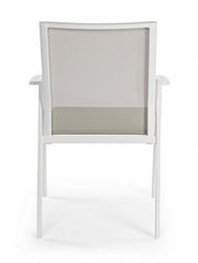 Cruise garden furniture chair with white armrest